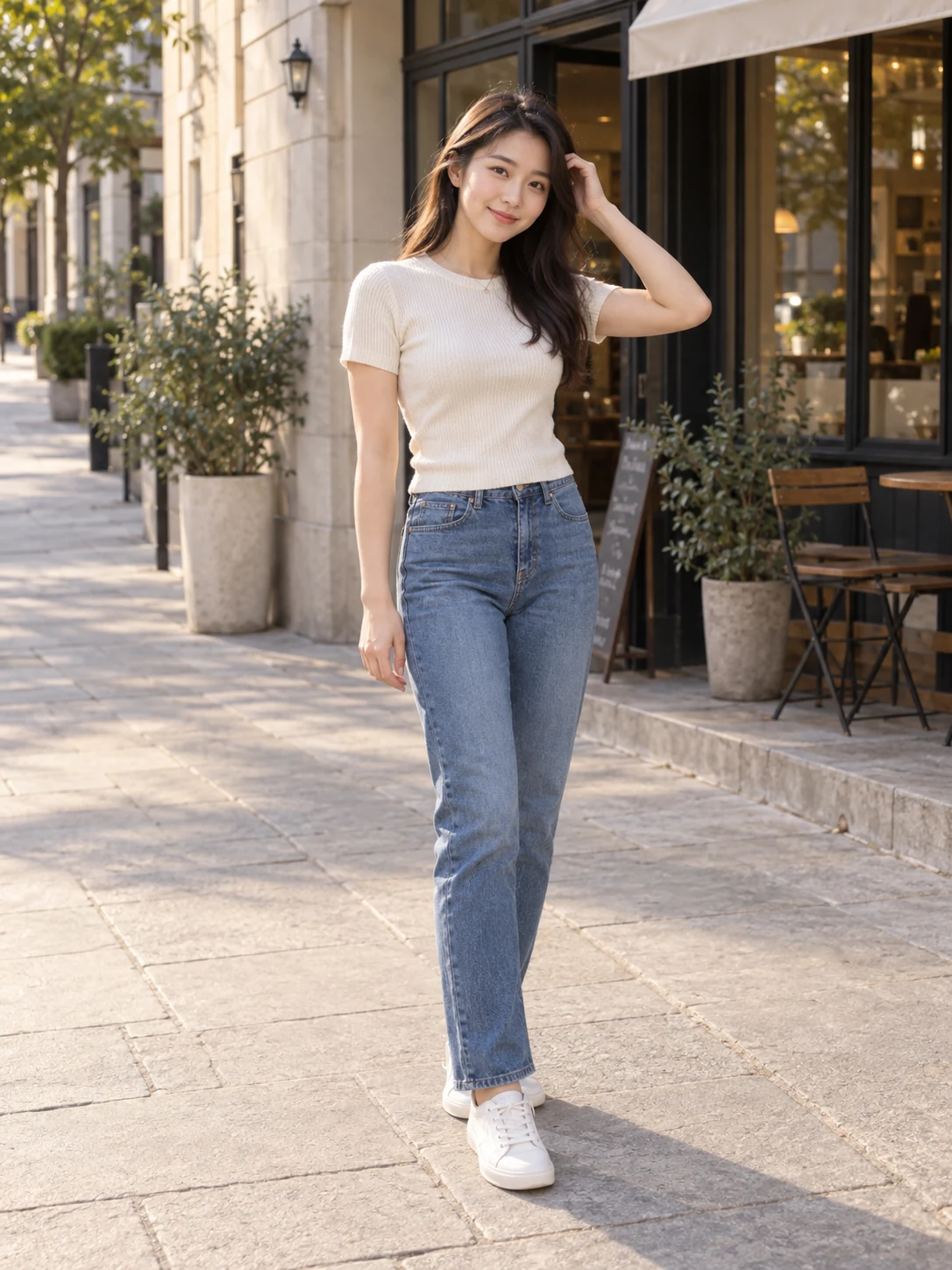 Street standing pose from PhotoCoach’s built-in starter references